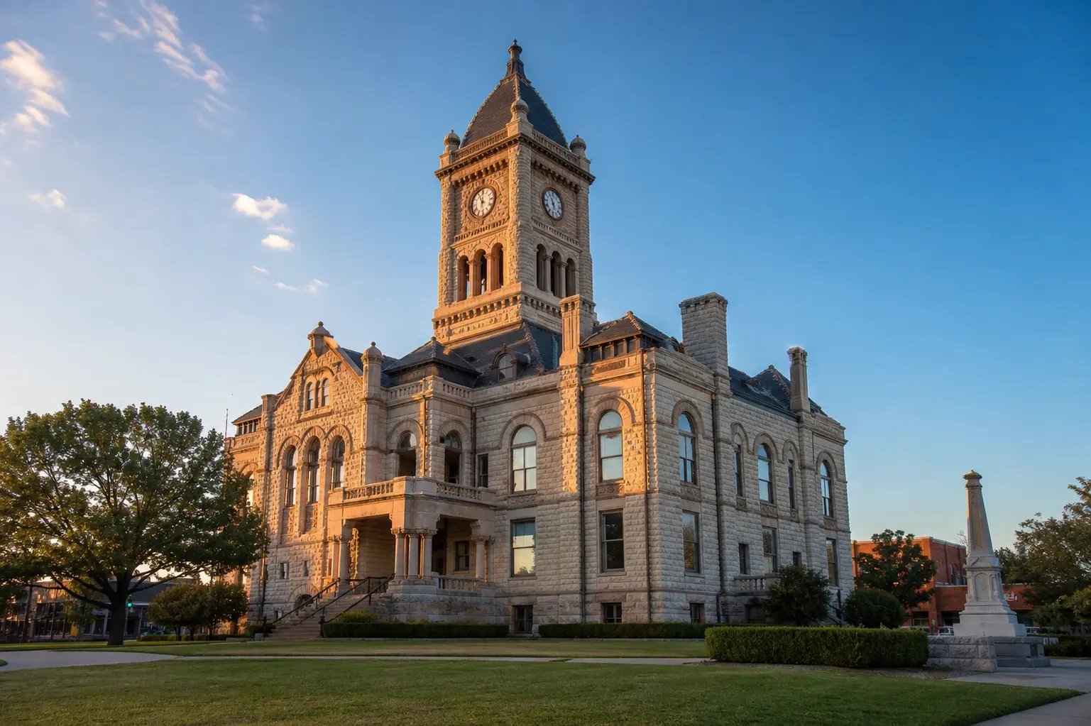 Collin County Courthouse at Golden Hour