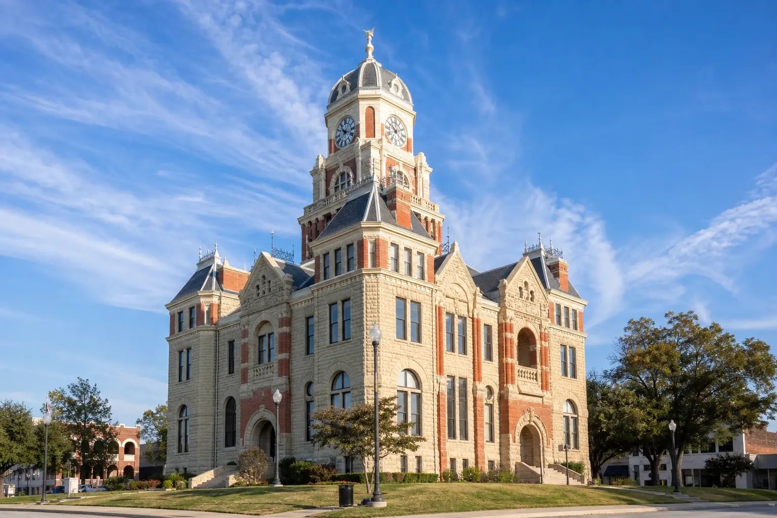 Old Collin County Courthouse at Downtown McKinney Square