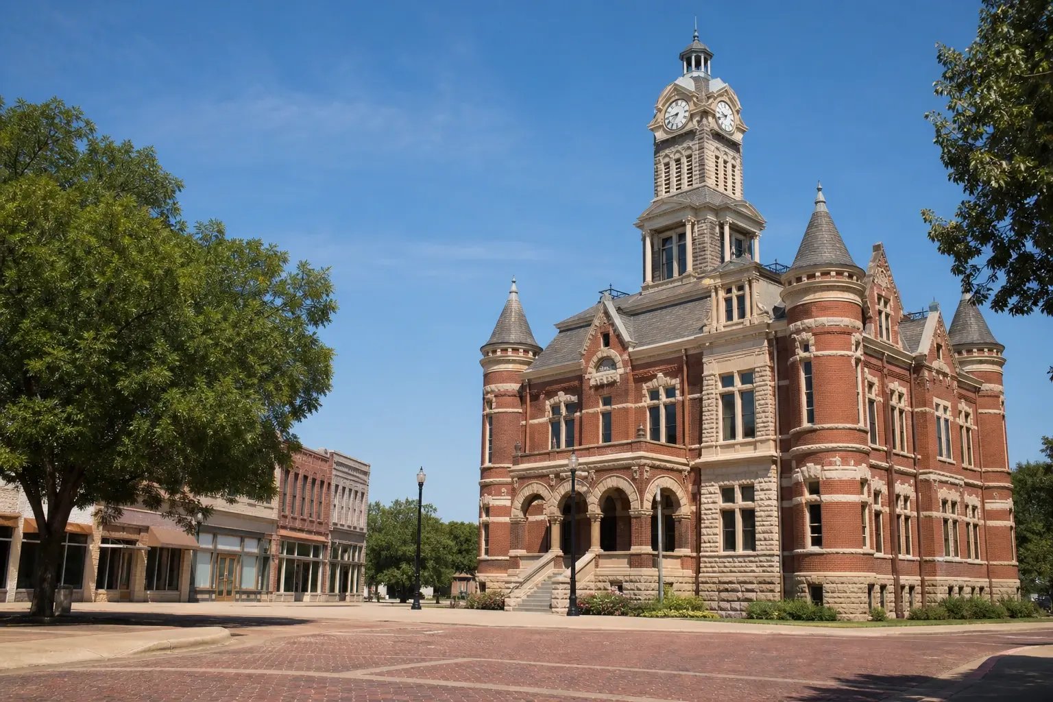 Victorian Courthouse in North Texas Town Square