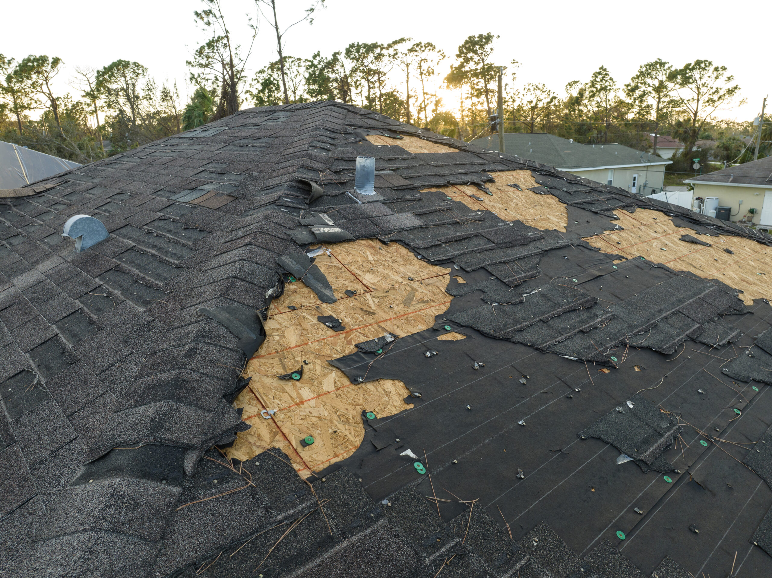 wind and hail deductible Texas hail damage on Frisco roof